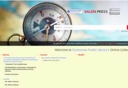 Reference Shelf screenshot of homepage