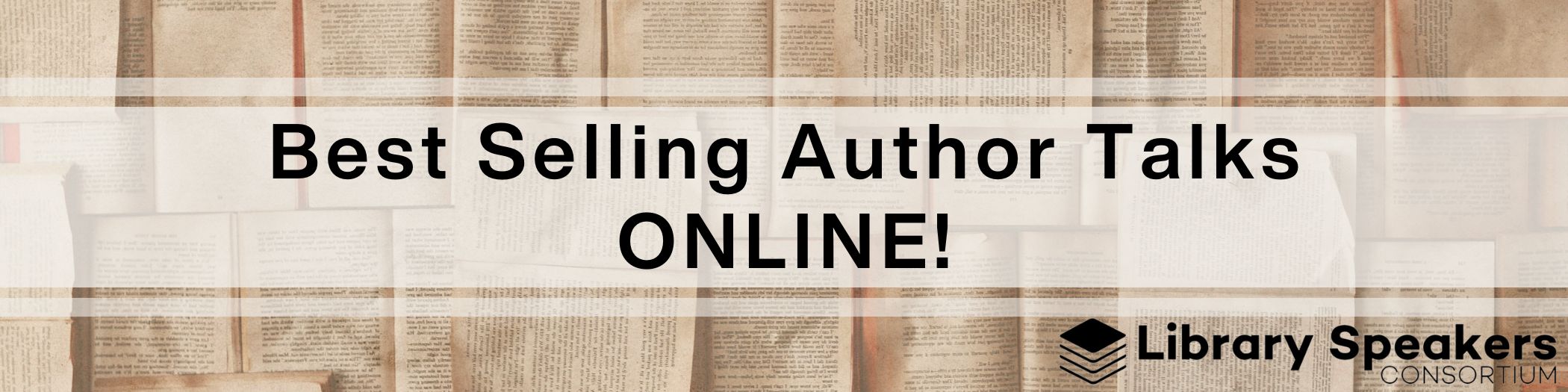 Best Selling Author Talks ONLINE! Library Speakers Consortium