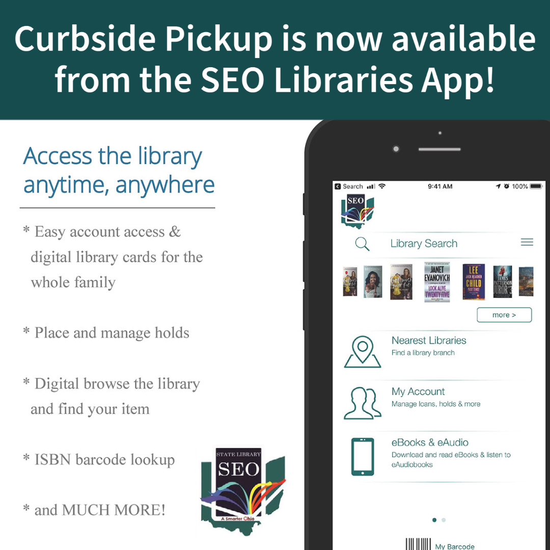 curbside pickup now available in SEO Libraries app