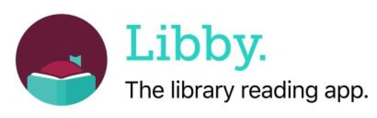 Libby logo - Libby. The library reading app. 